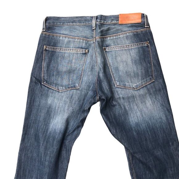 Acne Studios Designer Jeans Max Shaved Size 31 Blue - Picture 12 of 14